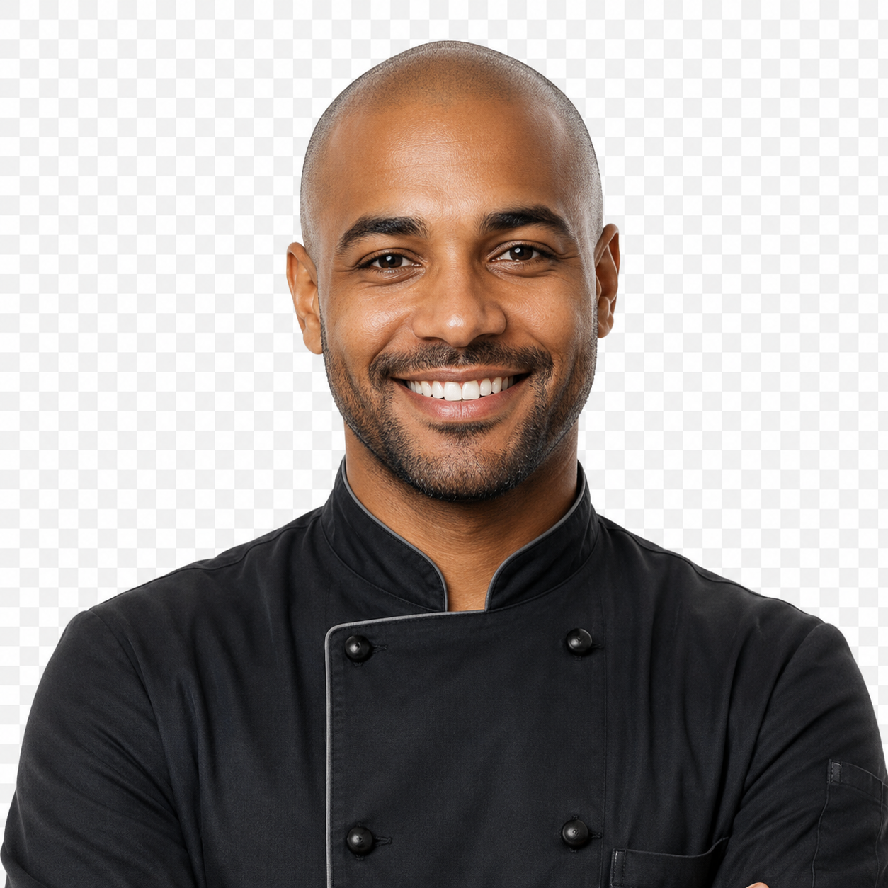 Chef profesional usando uniforme Chef Room