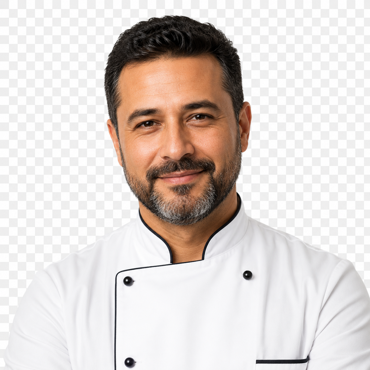 Chef profesional usando uniforme Chef Room