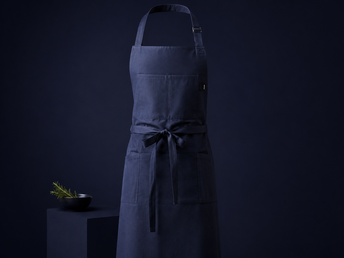 Mandil azul premium Chef Room
